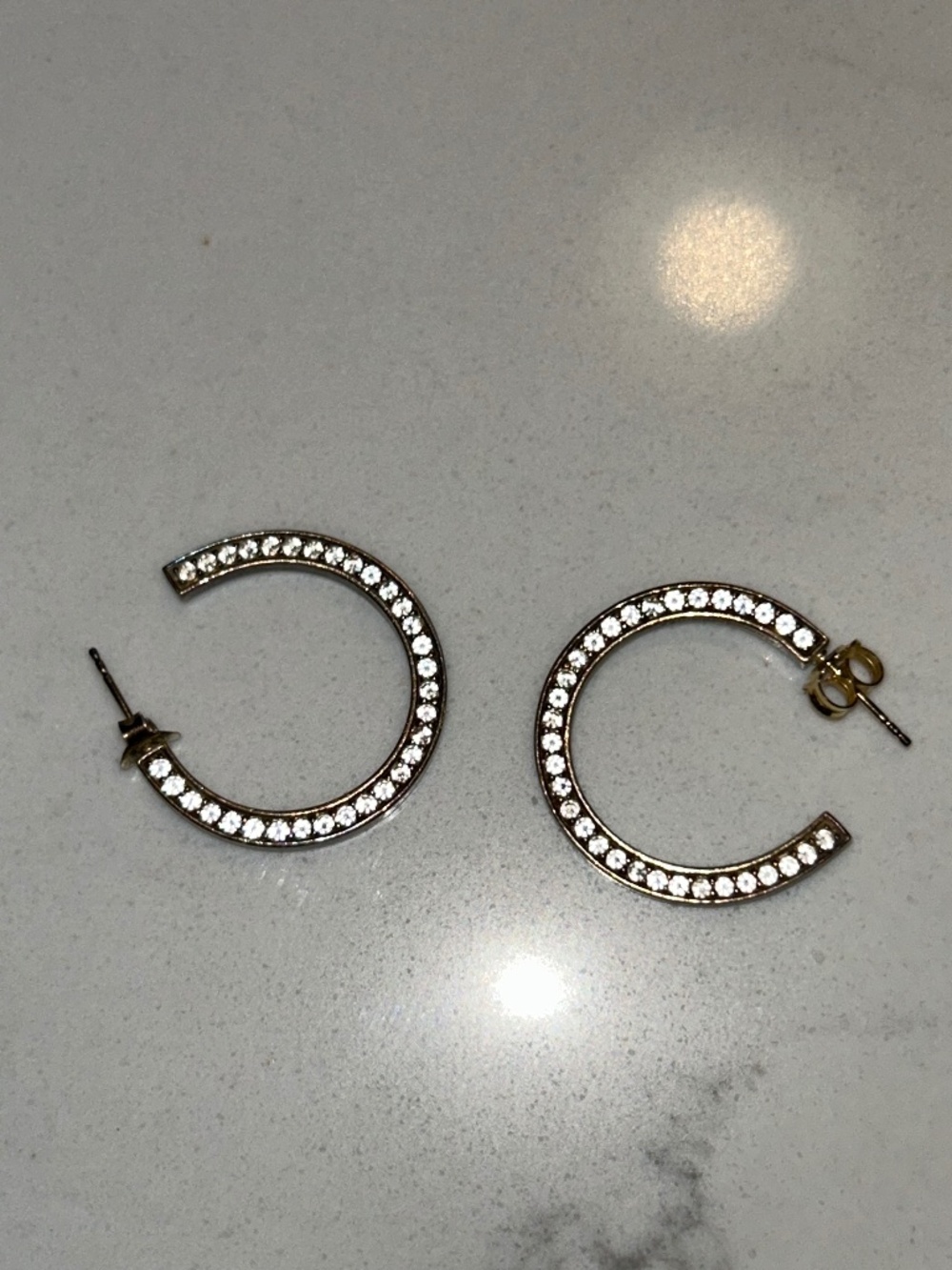 CompletedWorks Gold Plated White Topaz Earrings